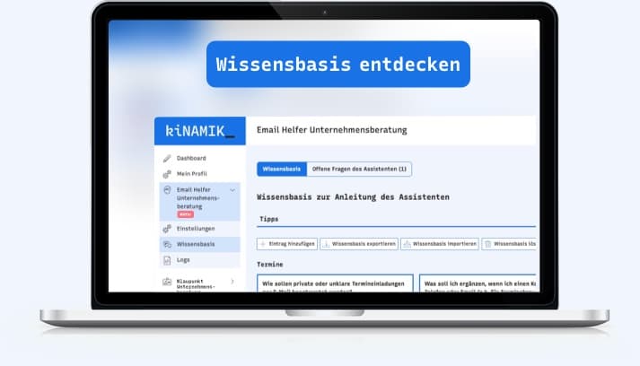 Kinamik knowledge base feature